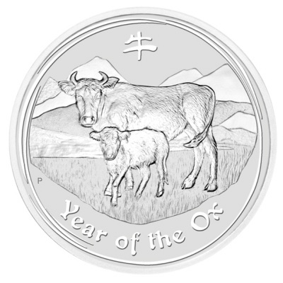 2009 1oz Silver Lunar OX